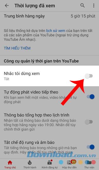 Anweisungen zum Überprüfen und Timer-Ansehen von Youtube
