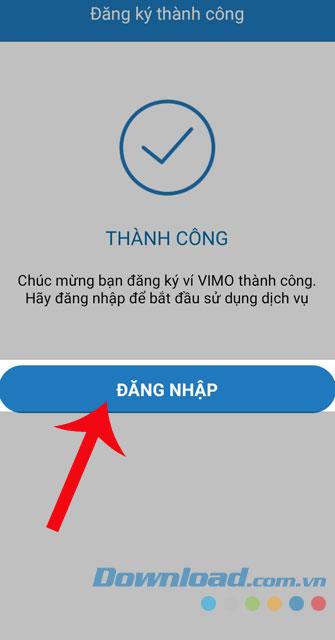 Anweisungen zum Einrichten und Registrieren eines Vimo-Kontos auf Ihrem Telefon