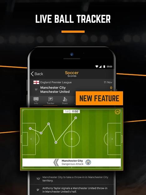 Top App, um Sport- und Fußballnachrichten auf dem Handy zu verfolgen
