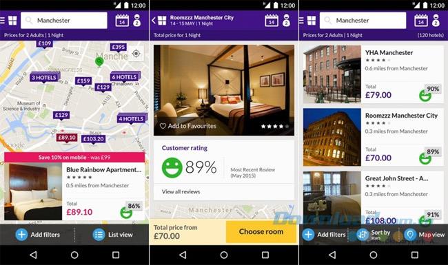 أفضل 10 تطبيقات حجز فنادق على Android