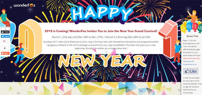 WonderFox ist mehr als 10 kostenlose Software, mit der Benutzer das neue Jahr feiern können