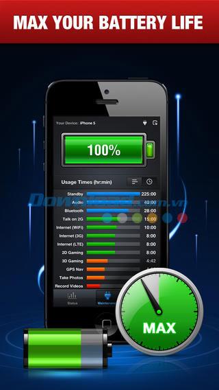أفضل تطبيق مجاني لإدارة بطارية iPhone / iPad