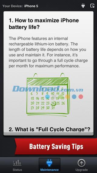 Top kostenlose iPhone / iPad Batteriemanagement-Anwendung