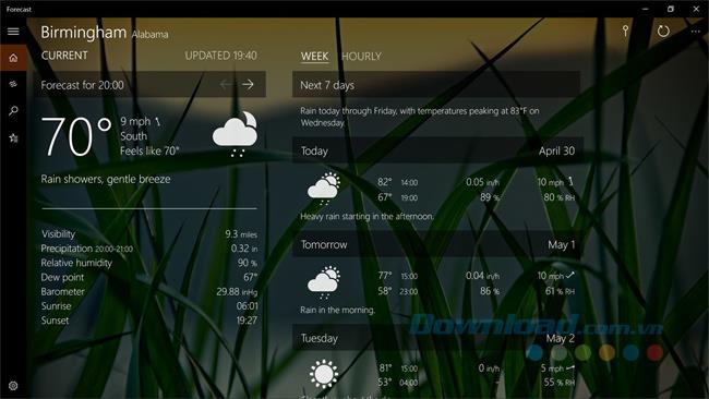 أفضل 5 تطبيقات الطقس لنظام التشغيل Windows 10