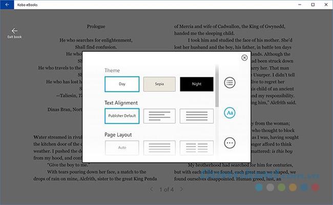 Which is the best eBook reader application for devices running Windows 10?