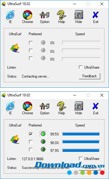 ultrasurf install