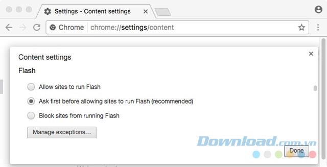 How to enable and disable the Adobe Flash Player plugin on Chrome