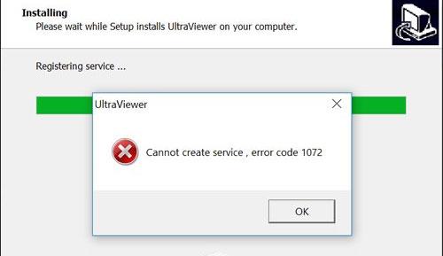 Fixed Cannot start UltraViewer service (code 1072) on UltraViewer