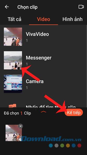 Instructions for downloading and editing videos with VideoShow