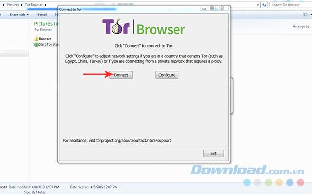 Instructions for using the Tor Browser