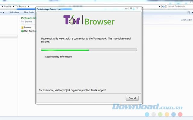 Instructions for using the Tor Browser
