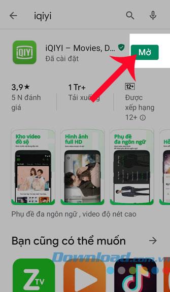 Instructions for installing and watching movies with iQIYI on the phone