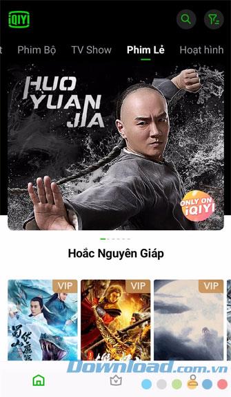 Instructions for installing and watching movies with iQIYI on the phone