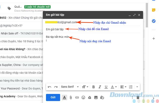 How to insert links in photos when composing Gmail