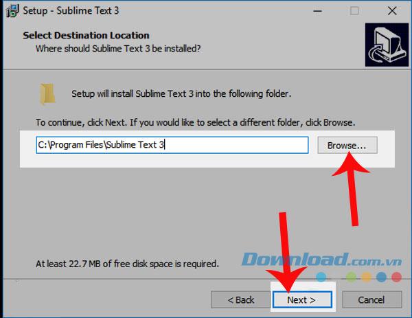 Instructions to install Sublime Text 3 on the computer
