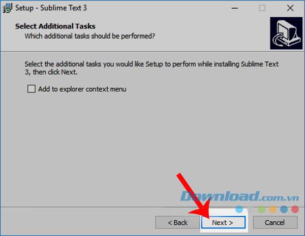 Instructions to install Sublime Text 3 on the computer