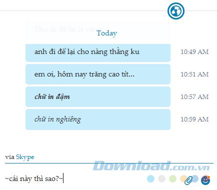 Instructions for changing fonts on Skype