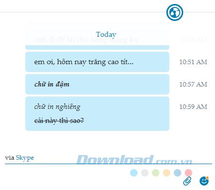 Instructions for changing fonts on Skype