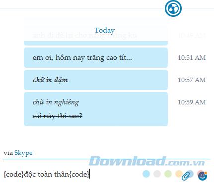 Instructions for changing fonts on Skype