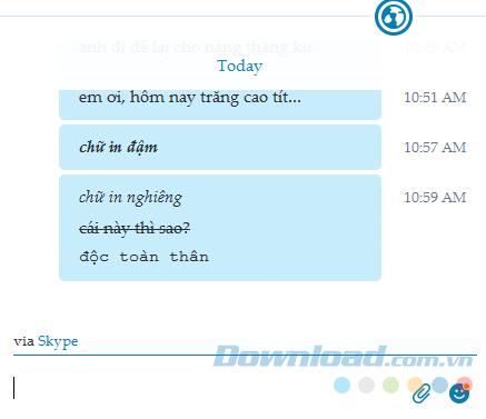 Instructions for changing fonts on Skype