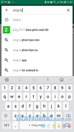 Instructions for installing and using Zing TV on your phone