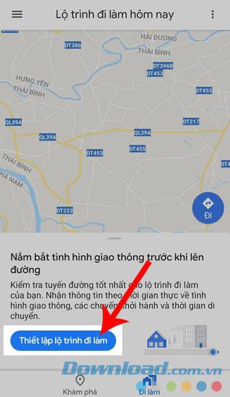Instructies voor het installeren van het woon-werkverkeer om te werken op Google Maps