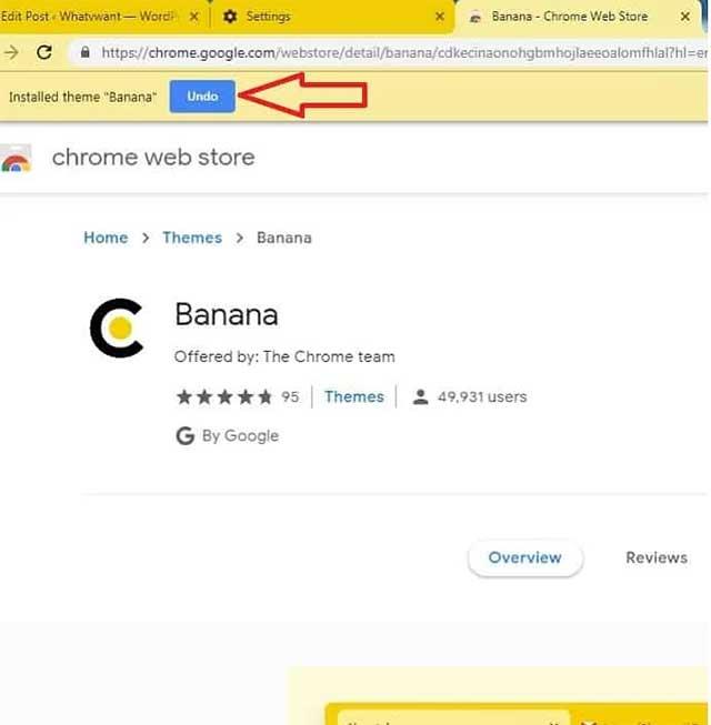 Chrome tarayıcı rengini değiştirme