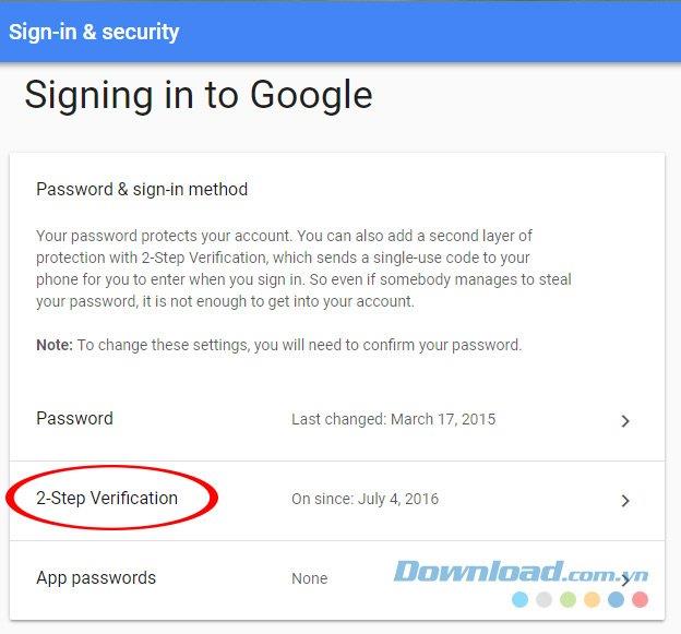 Buat keamanan 2-lapisan dari akun Google tanpa nomor telepon