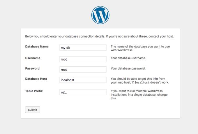 Anweisungen zur Installation von WordPress auf localhost