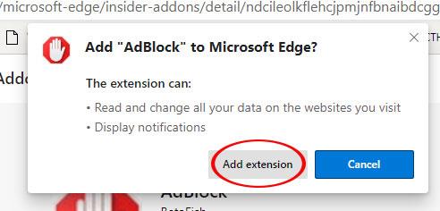 Instrucțiuni pentru instalarea suplimentului pe Microsoft Edge Chromium