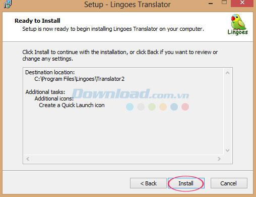 Instructions to install and use Lingoes look up dictionary on the computer