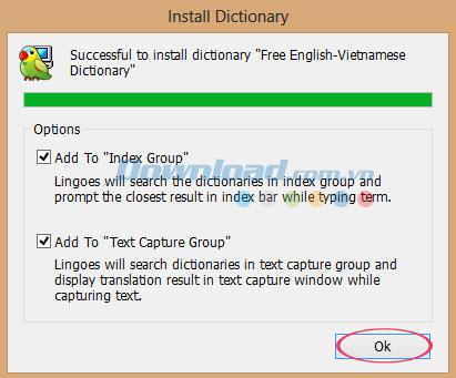 Instructions to install and use Lingoes look up dictionary on the computer