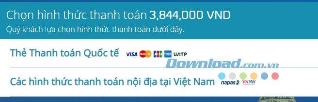 Instructions on how to book Vietnam Airlines flights online