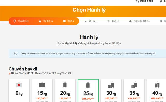 Instruções sobre como reservar voos baratos da Jetstar on-line