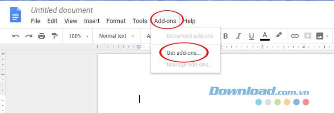 Anweisungen zum Installieren von Add-Ons für Google Text & Tabellen
