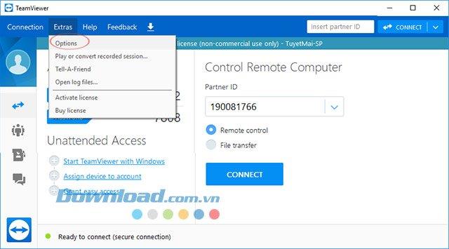 teamviewer online password change