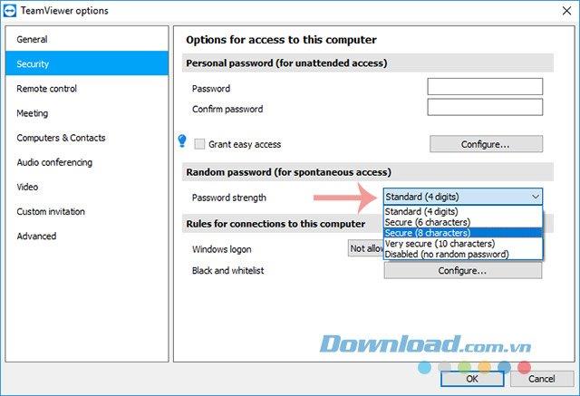 How to set a permanent password on Teamviewer