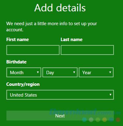 Create an Xbox account on the computer