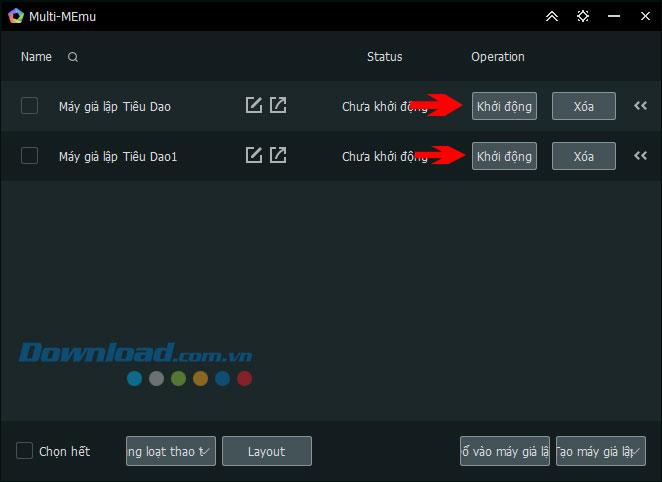 Instructions to open multiple windows at the same time on the MEmu emulator