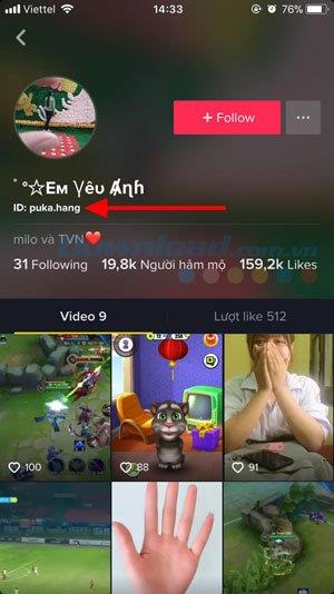 คำแนะนำในการค้นหาผู้ใช้บน Tik Tok ด้วย ID