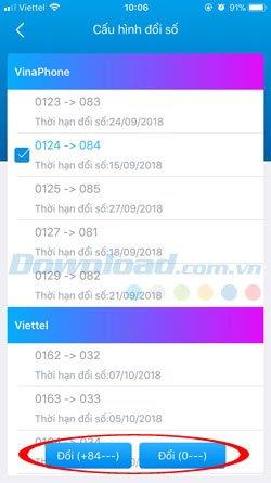 How to transfer 11-digit sims to 10 digits on the Viettel, Vinaphone and Mobifone network App