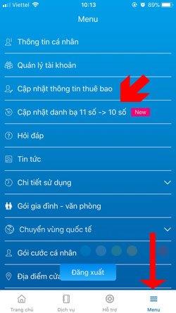 Comment transférer des sims à 11 chiffres à 10 chiffres sur lapplication réseau Viettel, Vinaphone et Mobifone