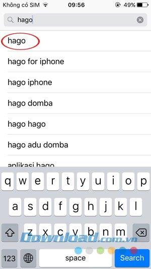 Instructions to install Hago on iPhone