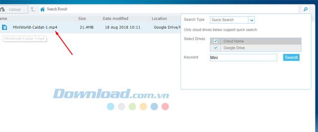 How to find files saved on many cloud services