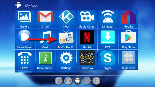 Instructions for installing MyTV Net on Smart TV