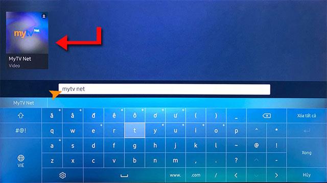 Instructions for installing MyTV Net on Smart TV