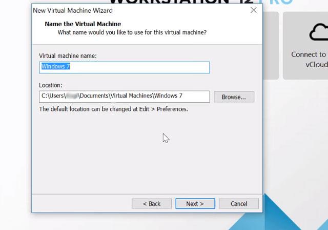 Instructions on how to install and run Windows 7 on a VMware virtual machine