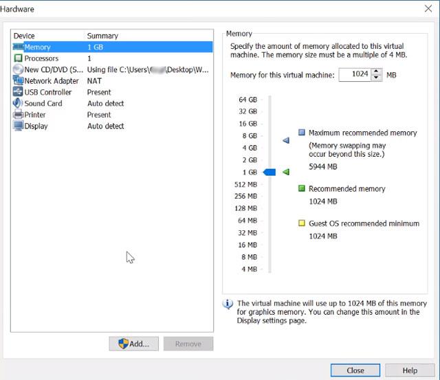 Instructions on how to install and run Windows 7 on a VMware virtual machine