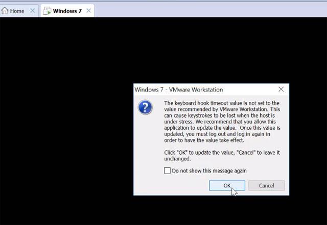 Instructions on how to install and run Windows 7 on a VMware virtual machine