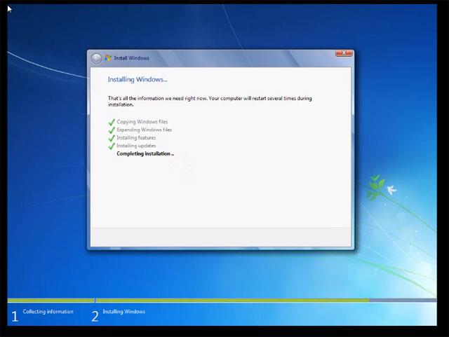 Instructions on how to install and run Windows 7 on a VMware virtual machine